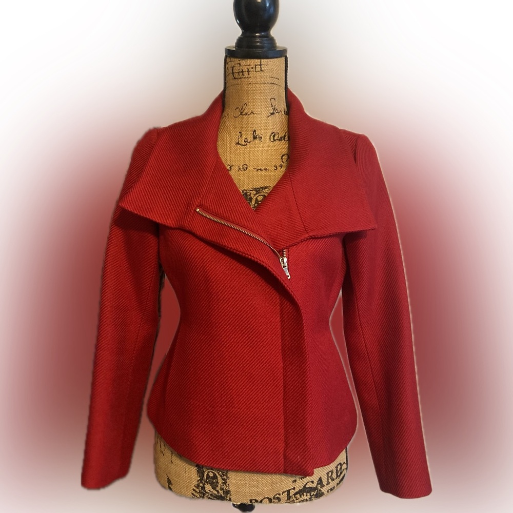 Talbot Women's Red Wool Blend Jacket
